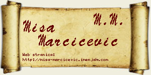 Miša Marčićević vizit kartica